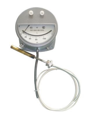 Термометр манометрический конденсационный показывающий сигнализирующий  ТКП-160Сг-М3